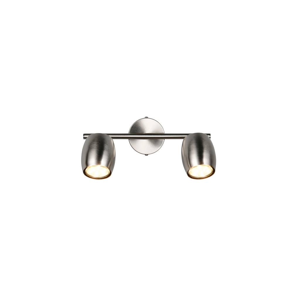 Plafondlamp Nancy 2-lichts nikkel Trio 4017807656688