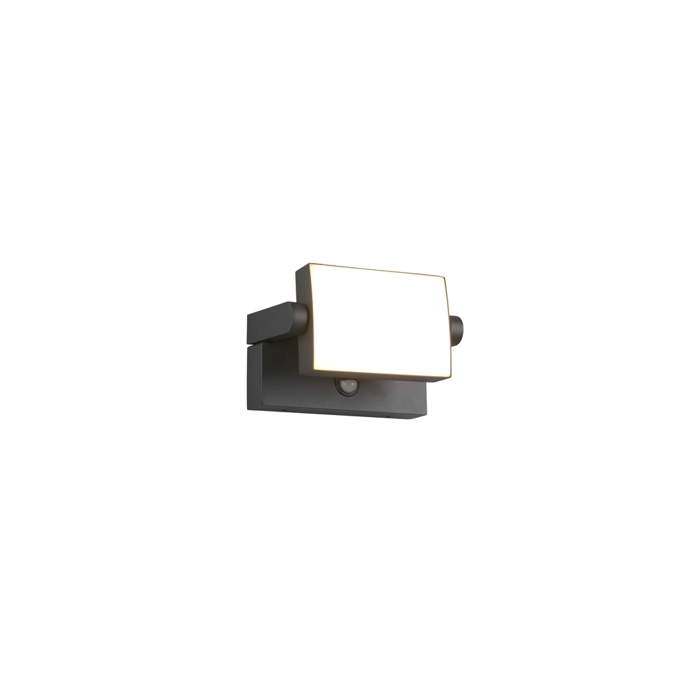 Richtbare wandlamp Kansas antraciet met sensor Trio 4017807603576