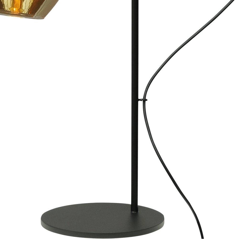 Zwarte tafellamp met goud Bounty met glas Masterlight 8718121246819