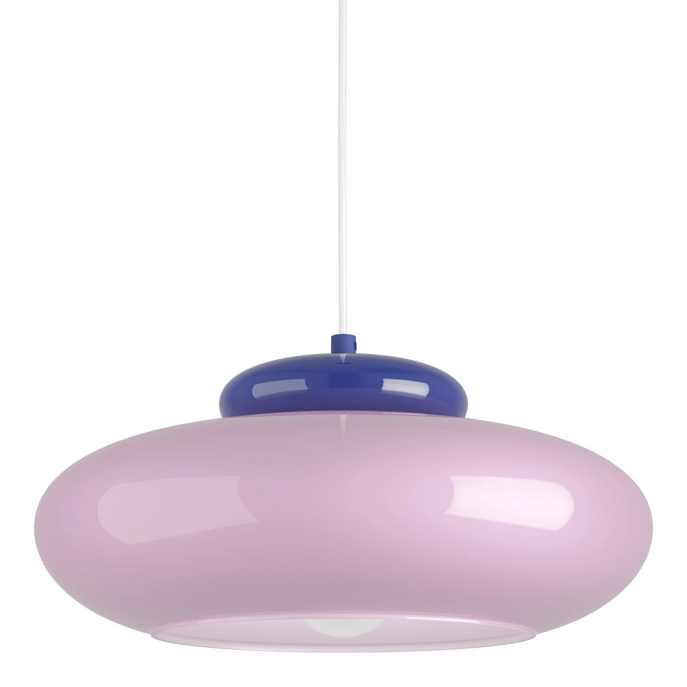 Design hanglamp Berardelli roze met blauw Ø 32cm Eglo 9008606405015