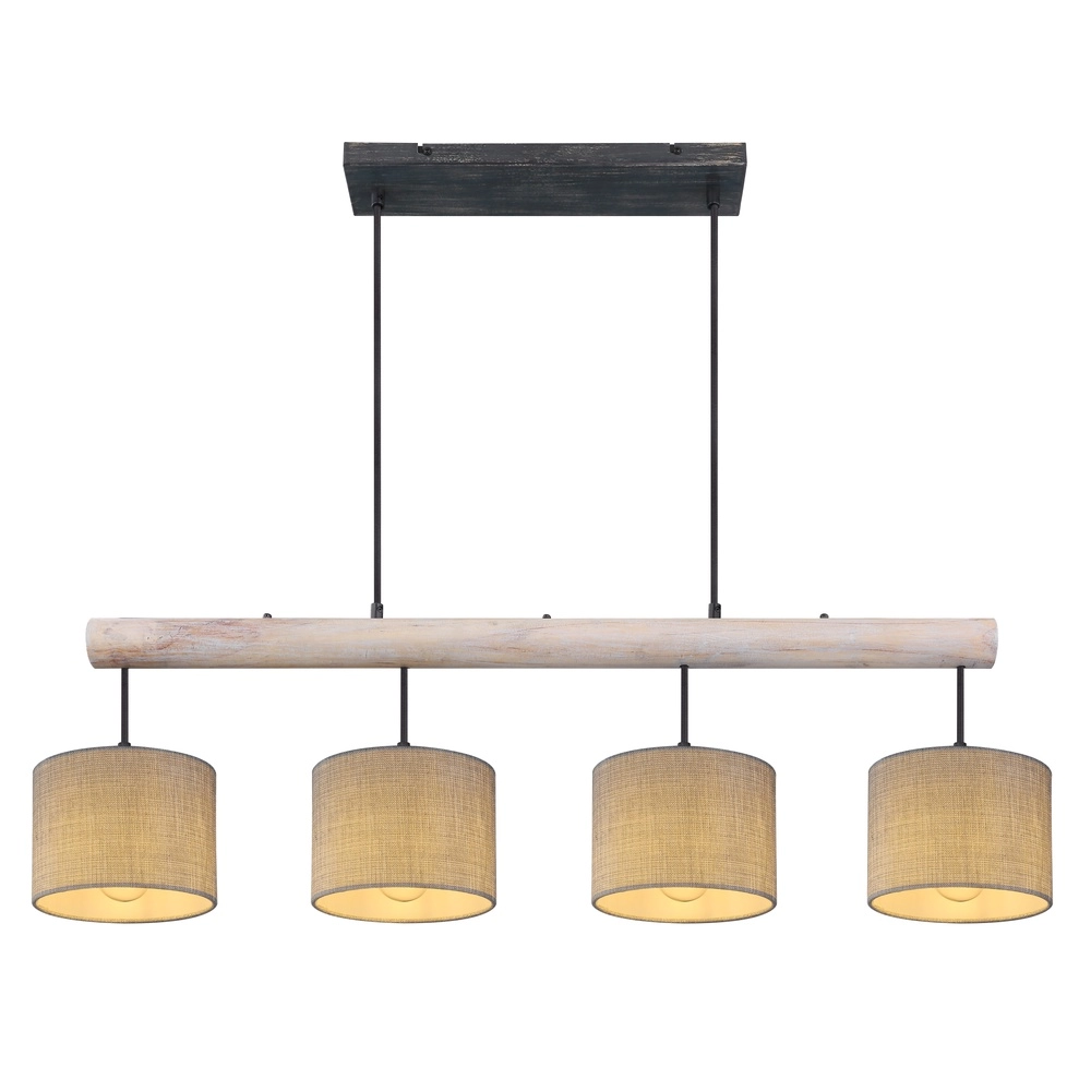 Landelijke hanglamp Roger 4-lichts Globo 9007371409358