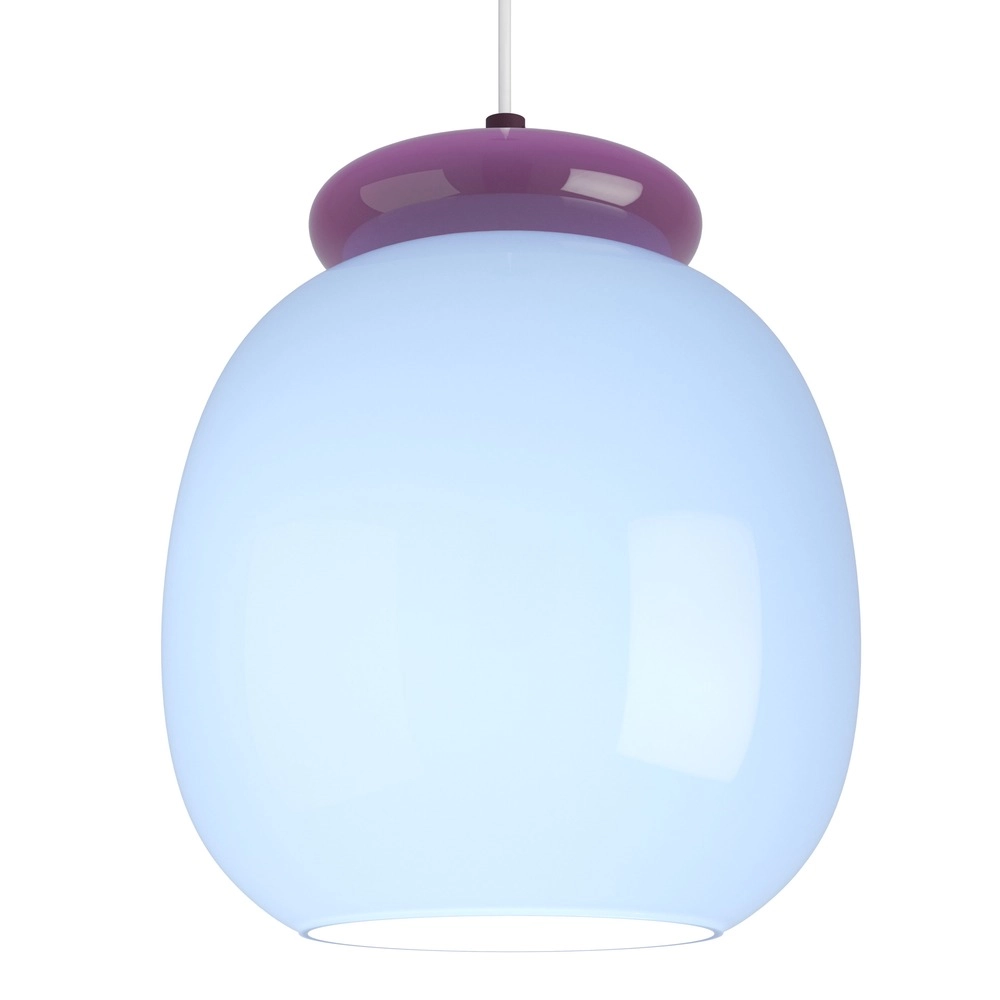 Design hanglamp Berardelli blauw met paars Ø 23cm