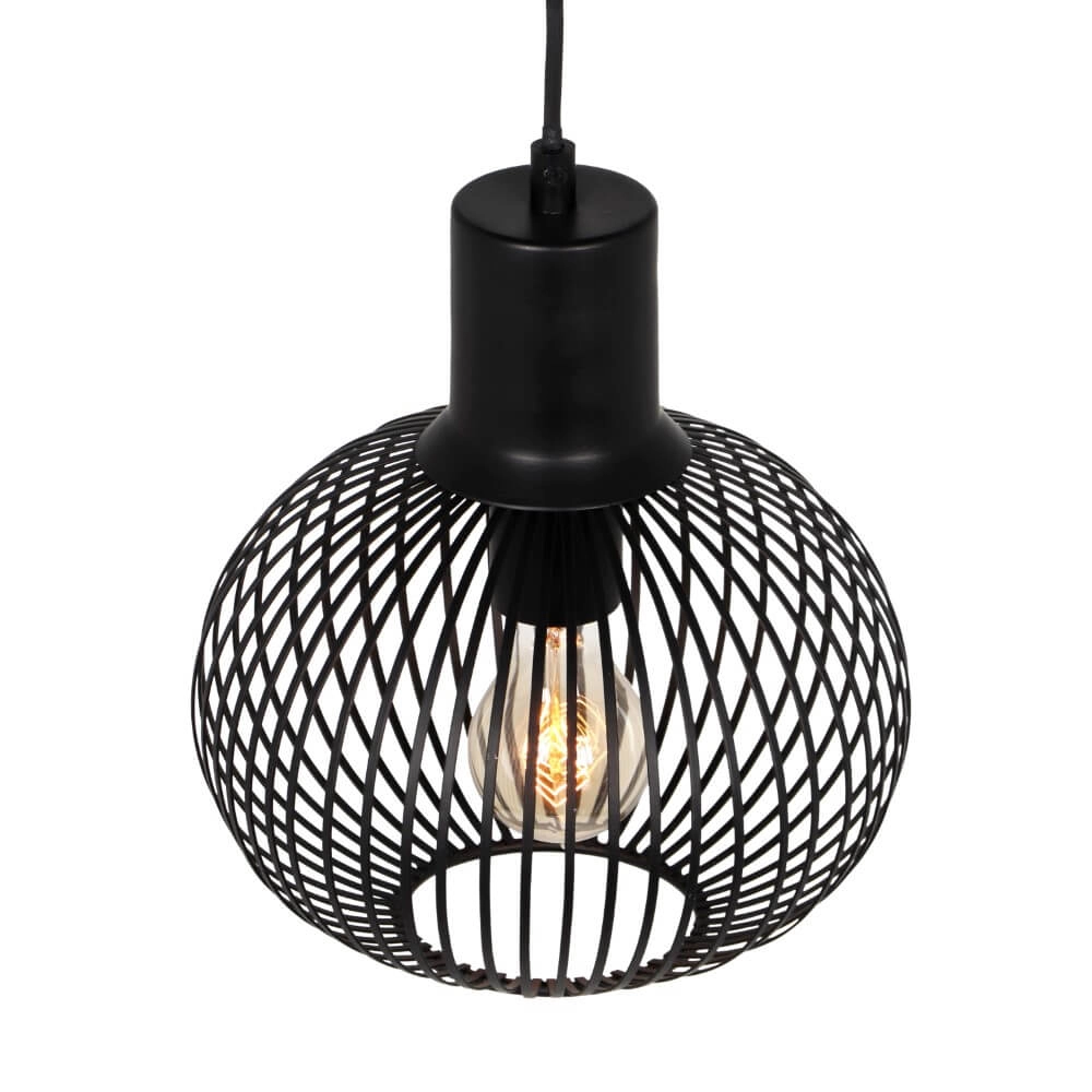 Draad hanglamp Gila Ø 23cm - zwart Trio 4017807617559
