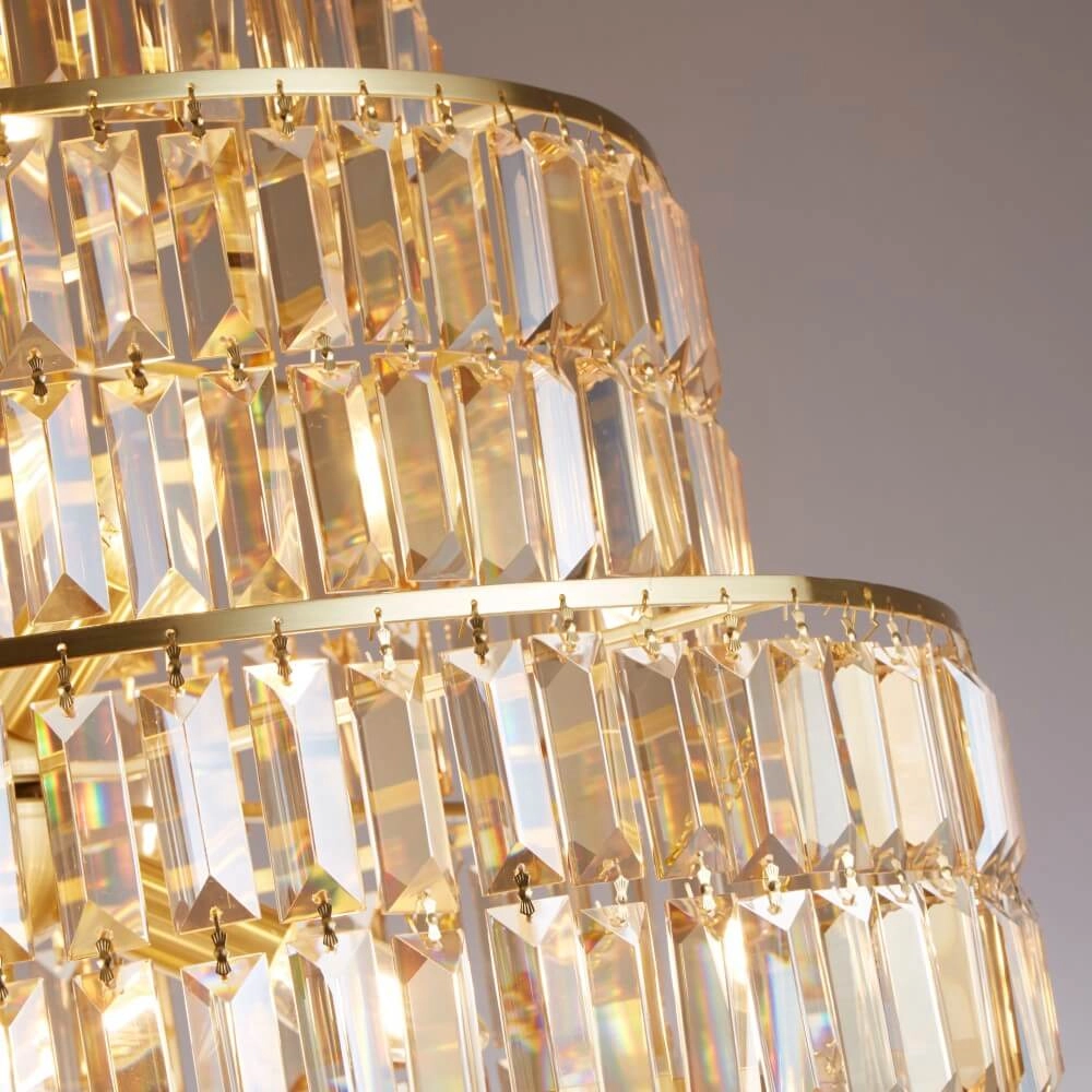 Gouden kroonluchter Empire Ø 60cm Searchlight 5053423249902