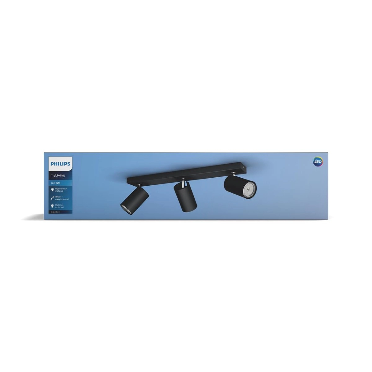 spot Kosipo 3-lichts zwart Philips 8718696164921