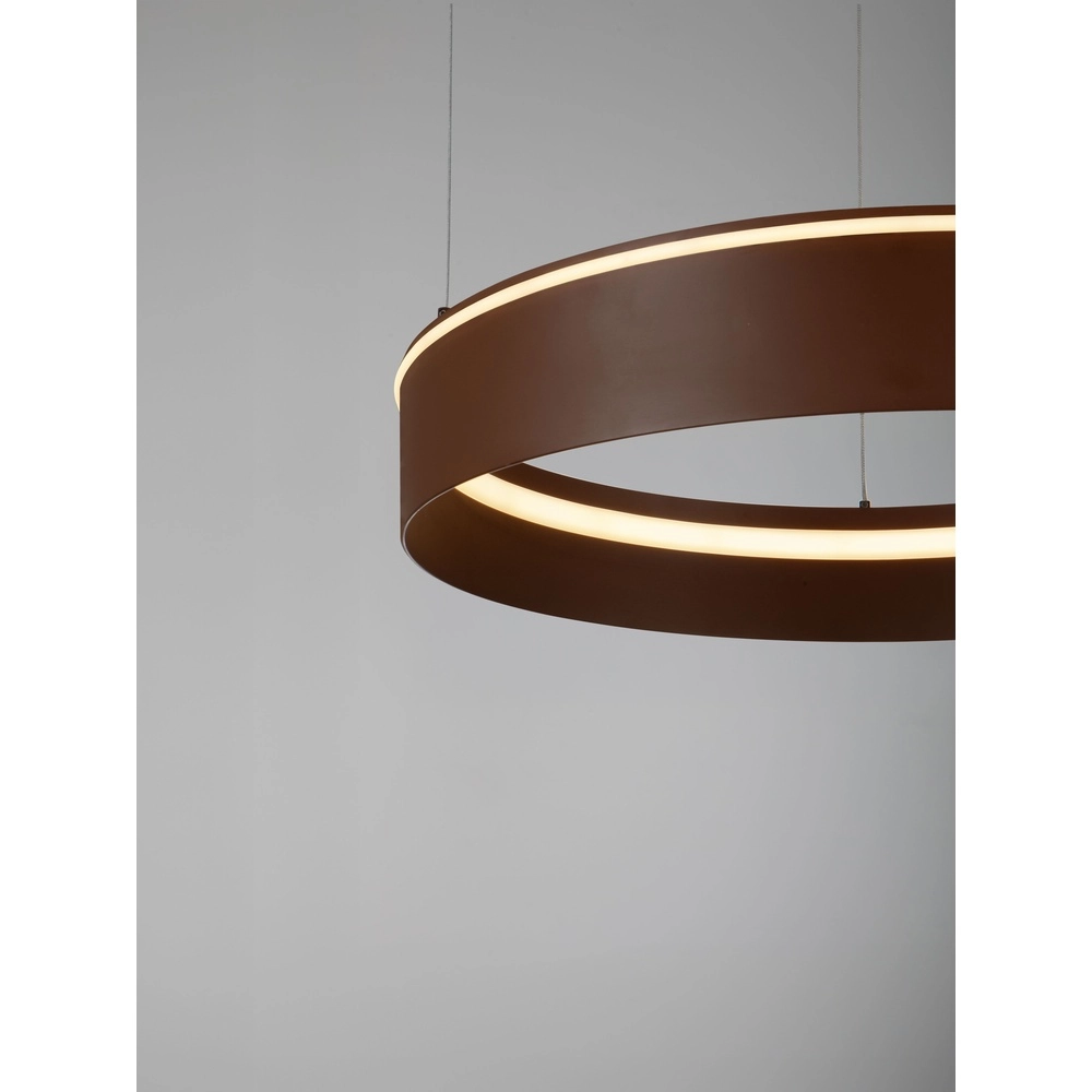 Moderne hanglamp Olivia bruin Ø 60cm Lyora 5212017494245