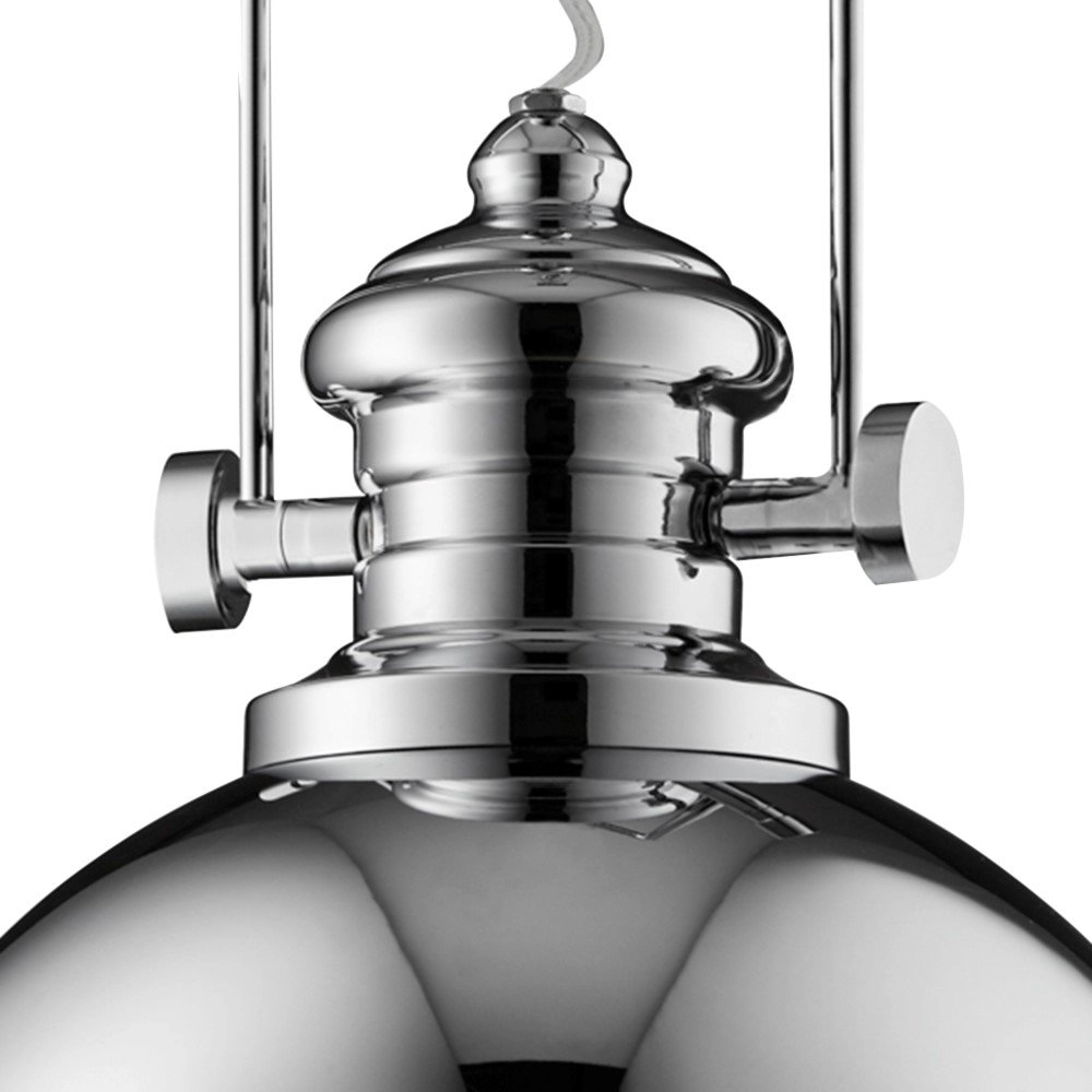 Chrome hanglamp Industrial Pendants Ø 31cm Searchlight 5053423041322