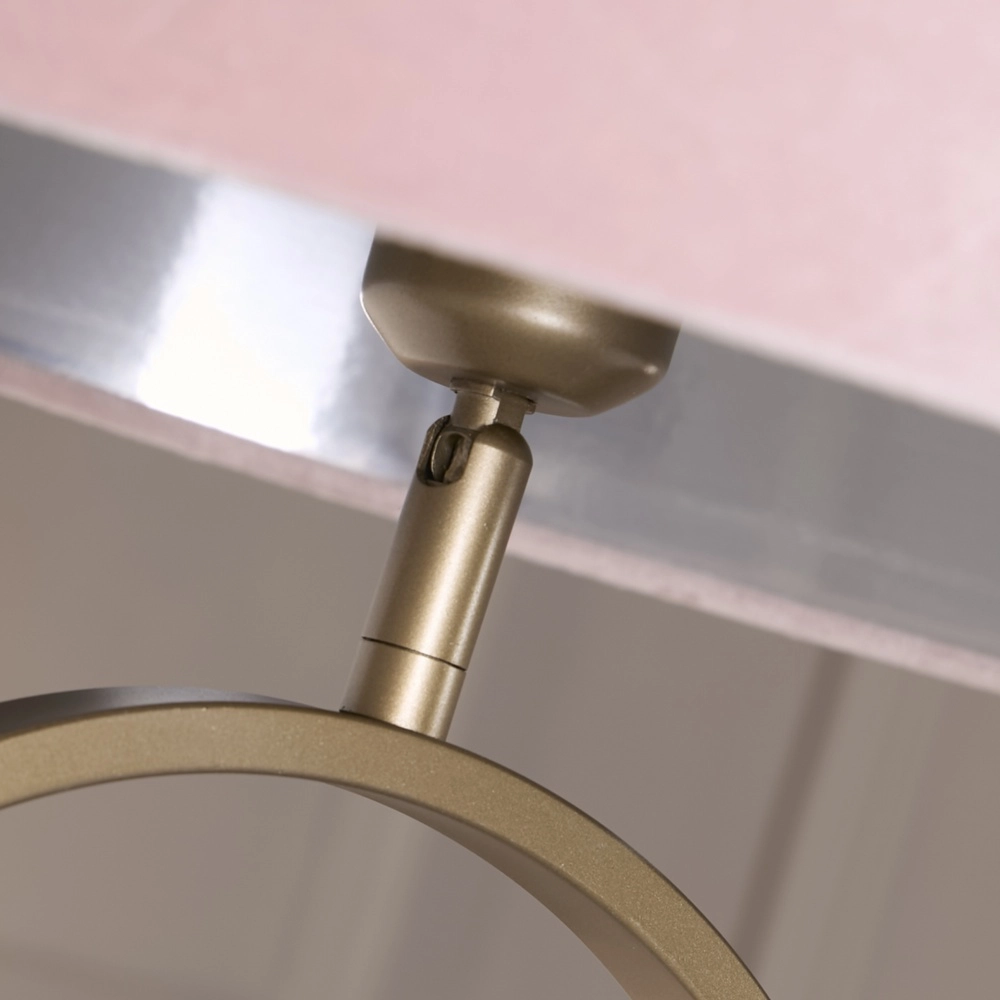 Vloerlamp Modish brons met roze kap Searchlight 5053423307657