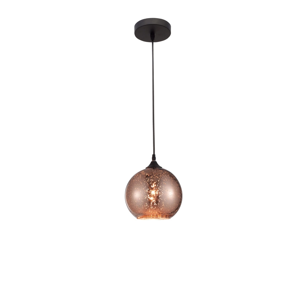 Hanglamp Blaze enkel koper glas Lyora 5212017412737