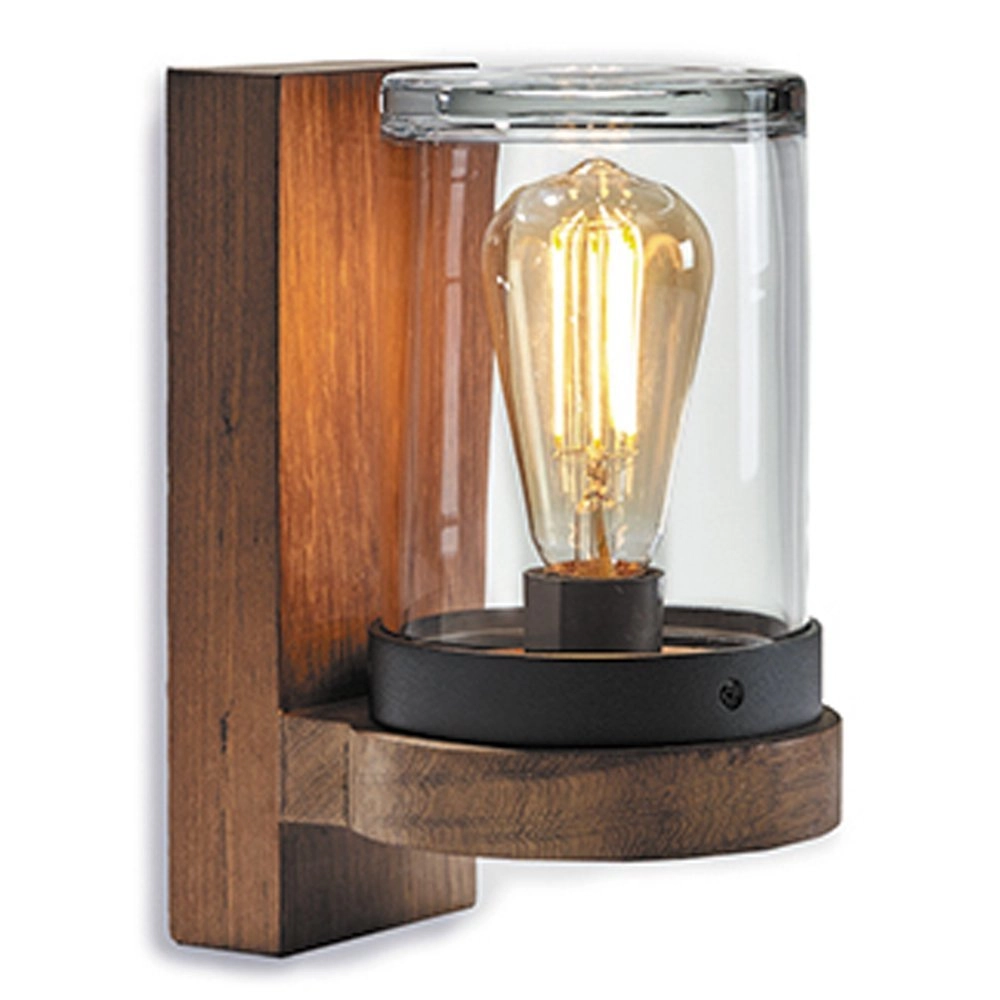 LED outdoor lamp Cloche Wood