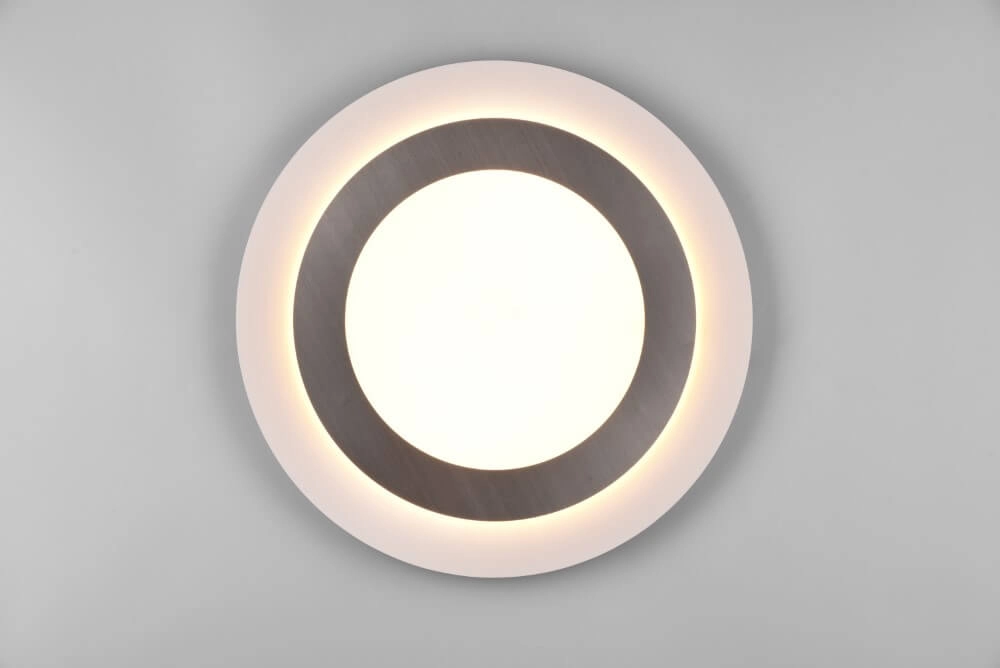 Ronde design plafondlamp Morgan nikkel Trio 4017807574418