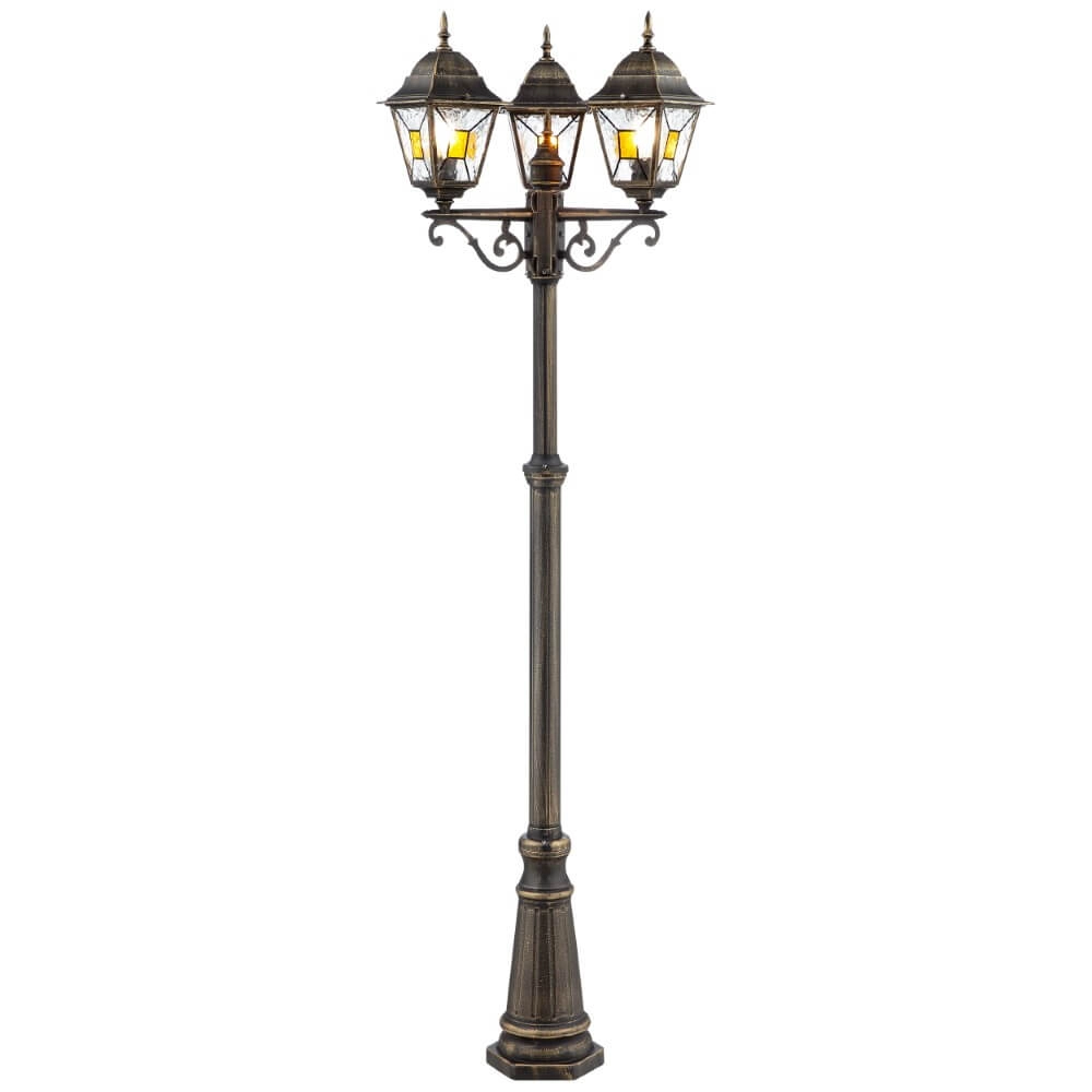 3-lichts lantaarn Janel 226cm klassiek