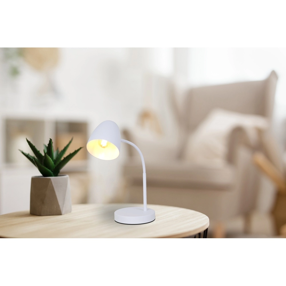 Bureaulamp Jason wit Globo 4048194085768