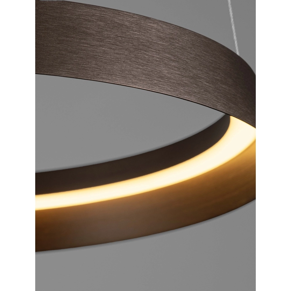 Design hanglamp Ormi Ø 45cm koffie bruin Lyora 5212017470379