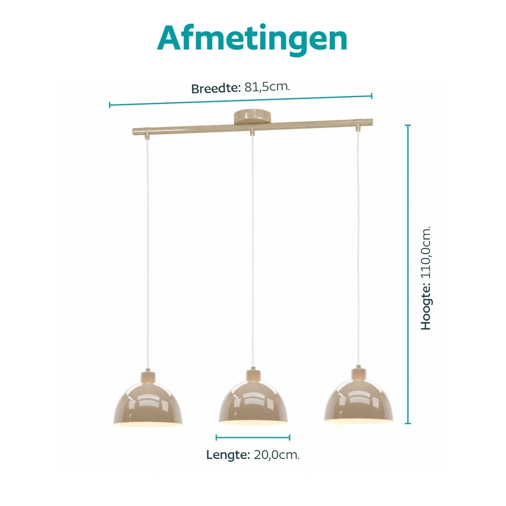 Hanglamp Cazalilla zand bruin Eglo 9008606407033