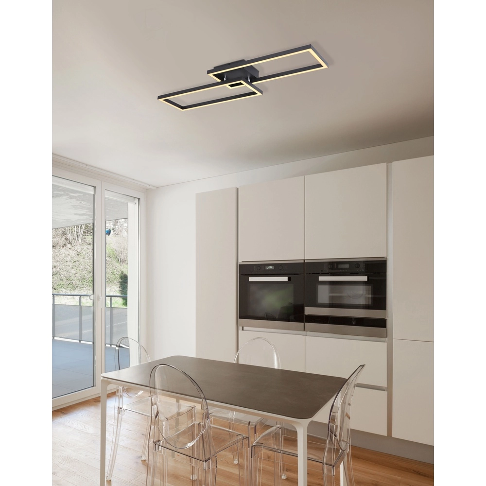 Design plafondlamp Tatjana zwart Globo 9007371427345
