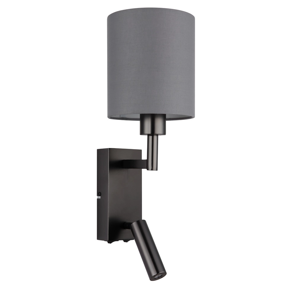 Bedlampje Zamora zwart met kapje Globo 9007371572892