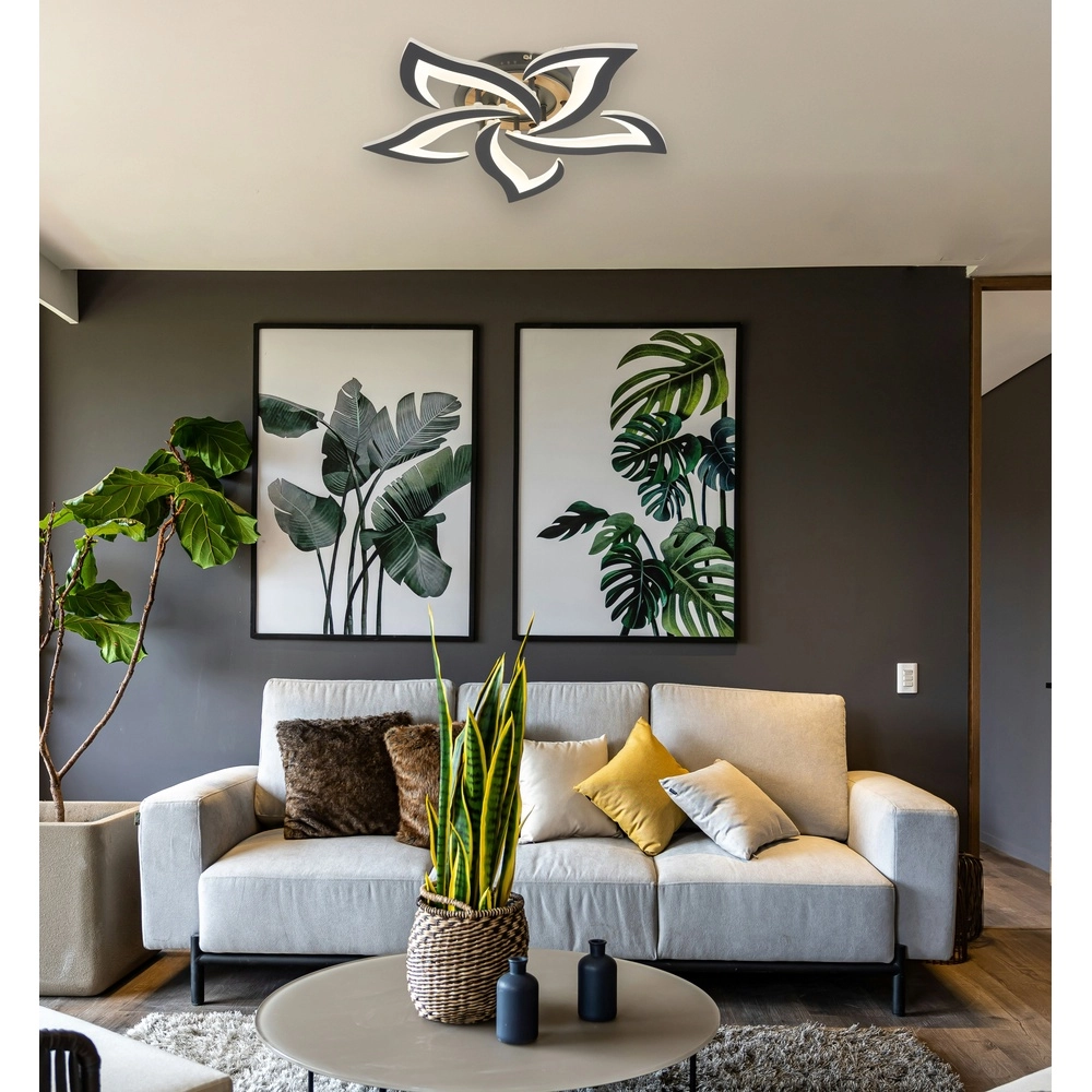 Design plafondlamp Lavonne antraciet Globo 9007371583485