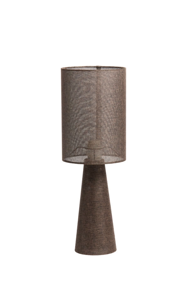 Bruine tafellamp Micky Ø 20cm Light & Living 8717807761134