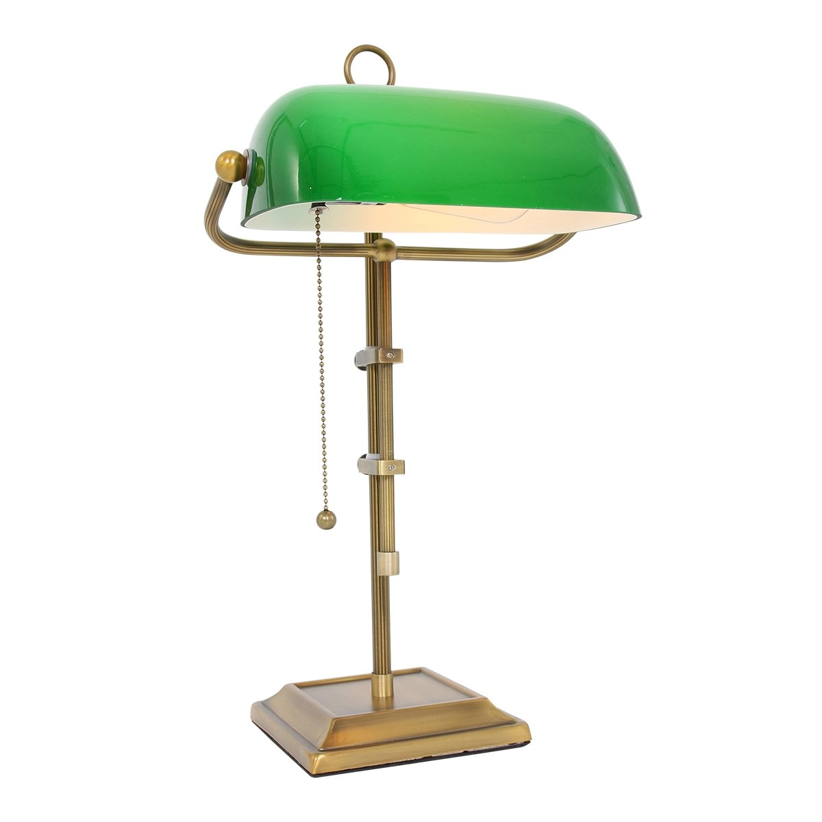 Bureaulamp Ancilla goud met groen