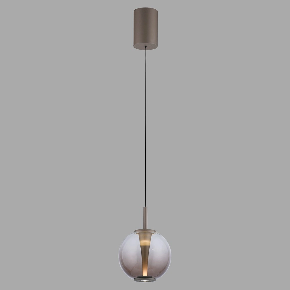 Led hanglamp Pure Infinity met amber glas - Ø 18cm