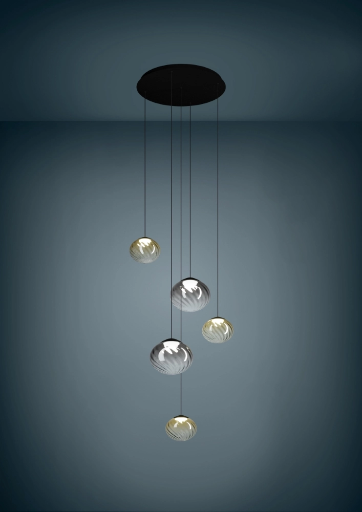 Hanglamp Pantoja zwart Ø 68cm Stars of Light 9008606357666