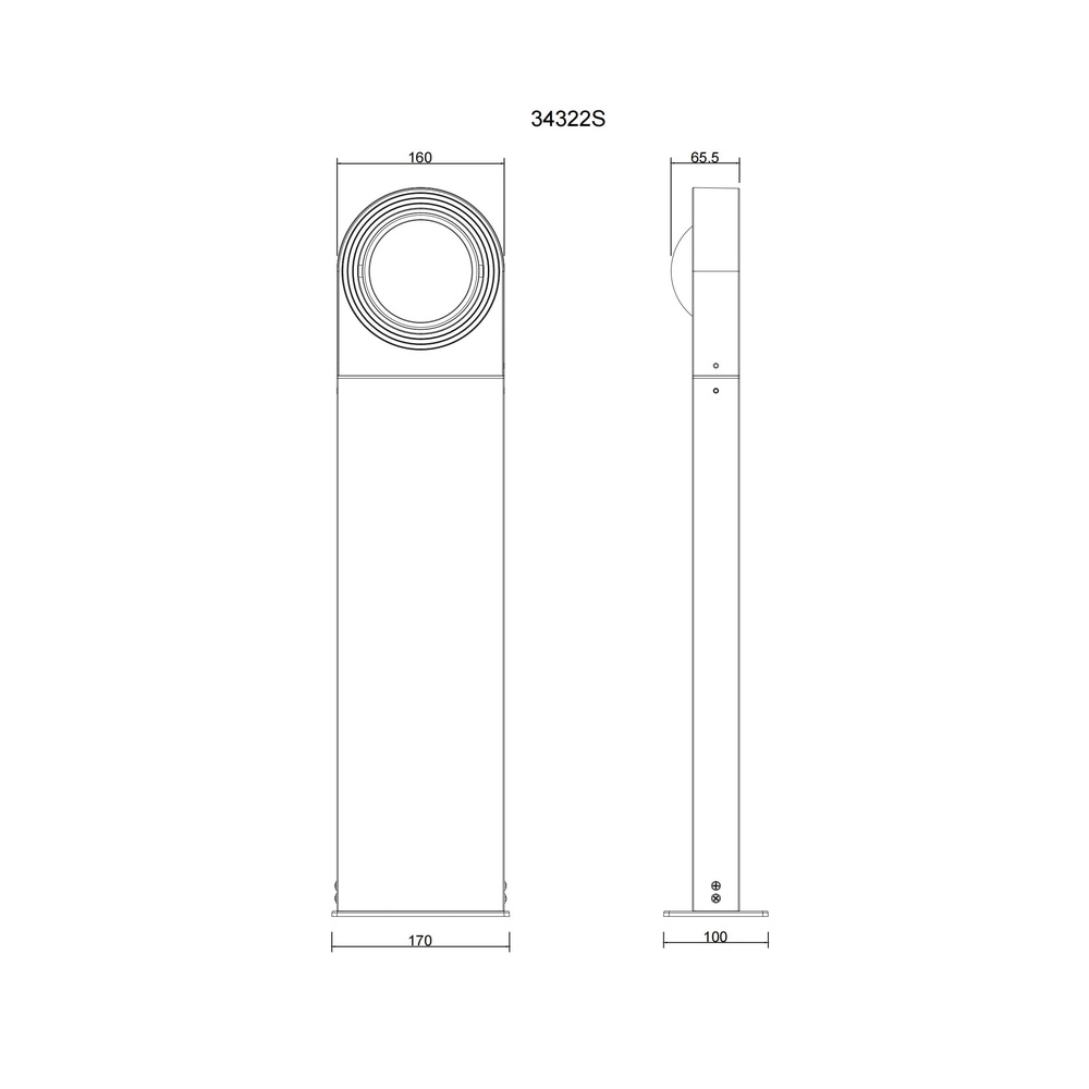 Tuinlamp Oko zwart Globo 9007371507535