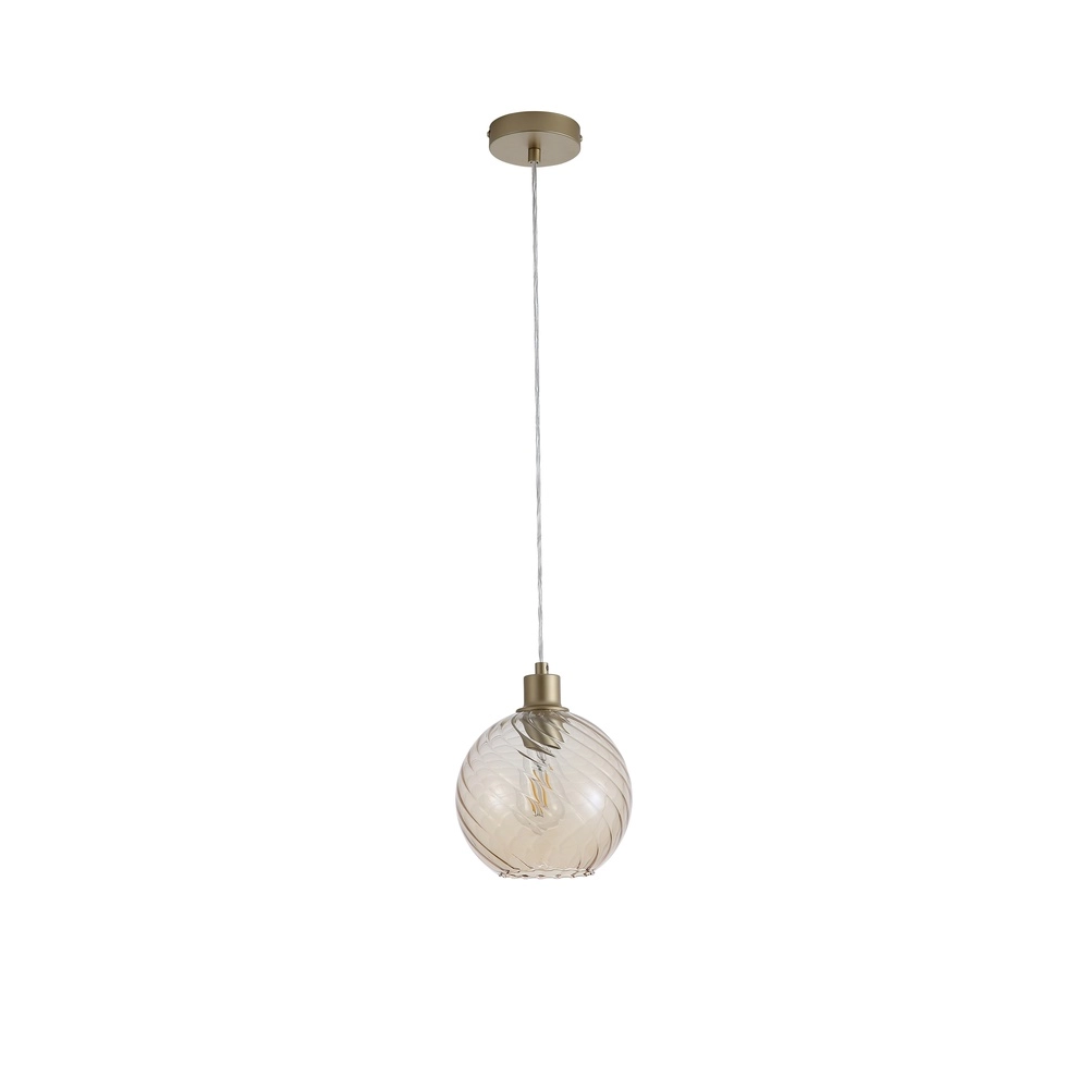 Hanglamp Radiance enkel goud Searchlight 5053423305776