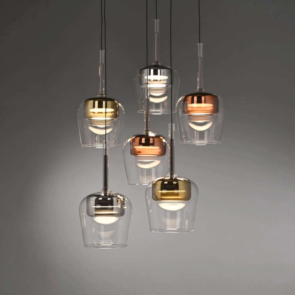 6-lichts hanglamp Q-Kon meerdere kleuren Paul Neuhaus 4012248383872