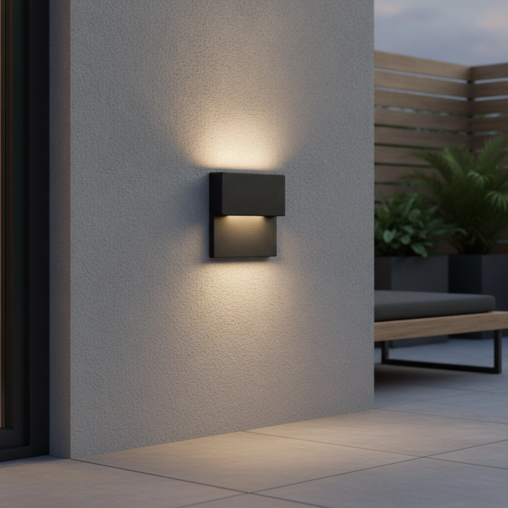 Inbouw wandlamp Dan zwart 2700K