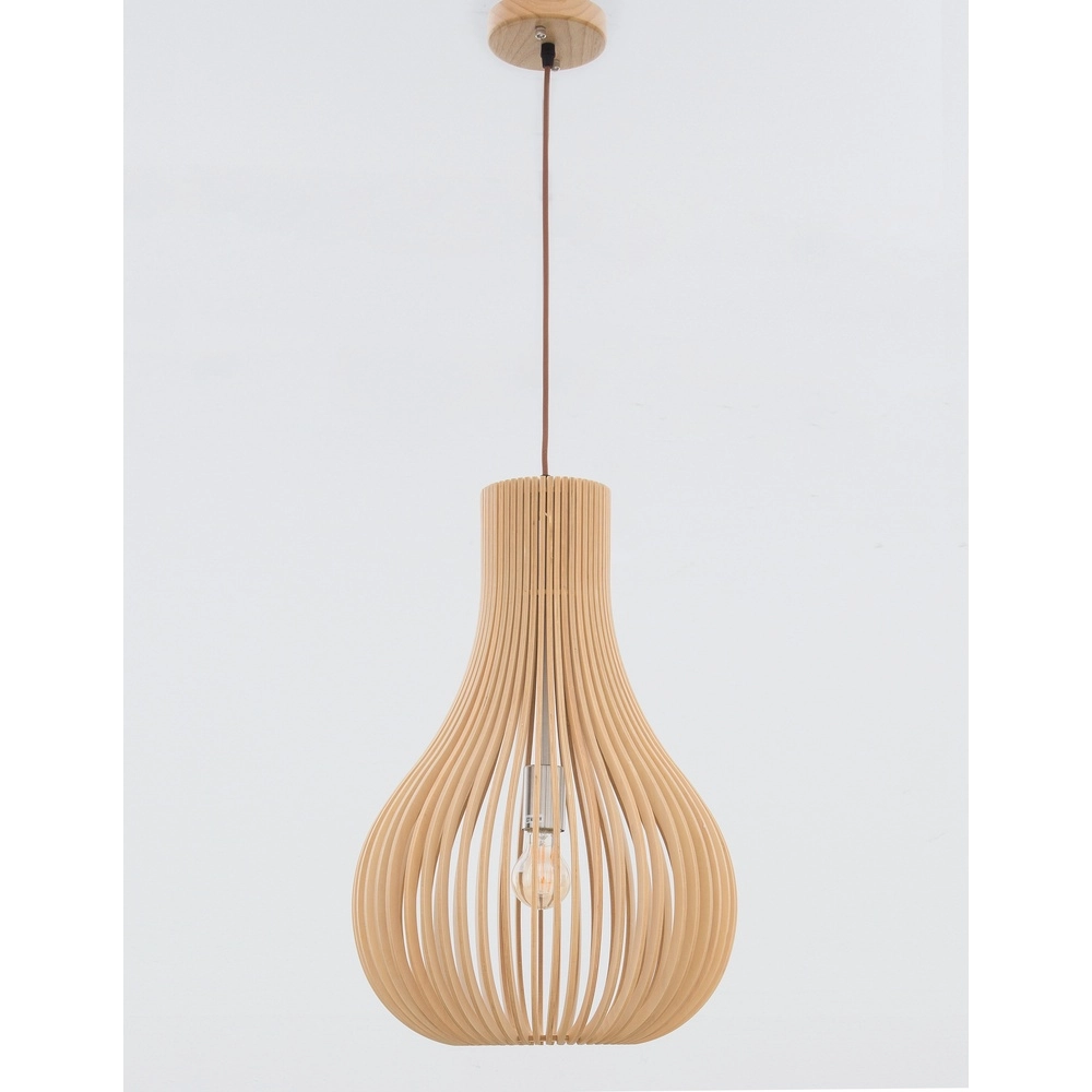 Moderne hanglamp Soho hout Ø 38cm Lyora 5212017424938