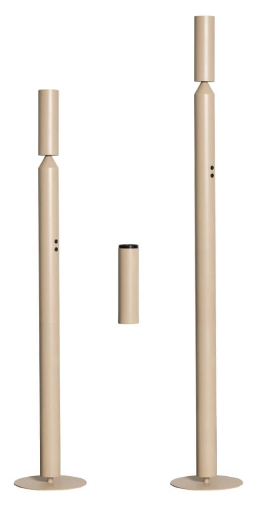 Crème vloerlamp Pencil Ø 8cm