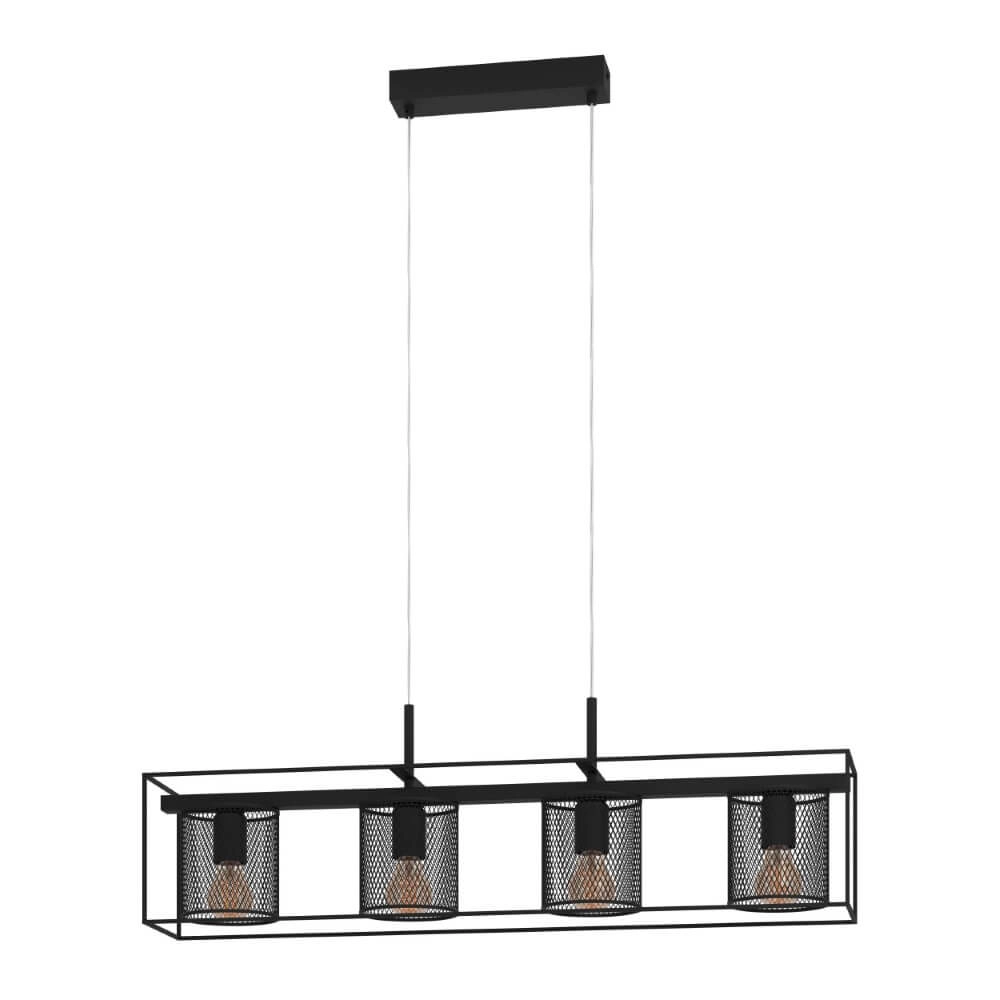 Landelijke hanglamp Catterick 4x E27