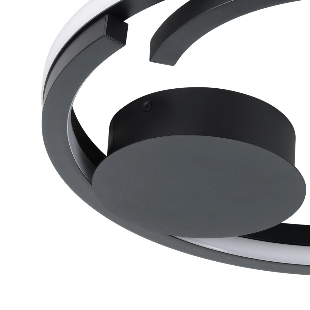 Plafondlamp Mezzomonte zwart Eglo 9008606360185