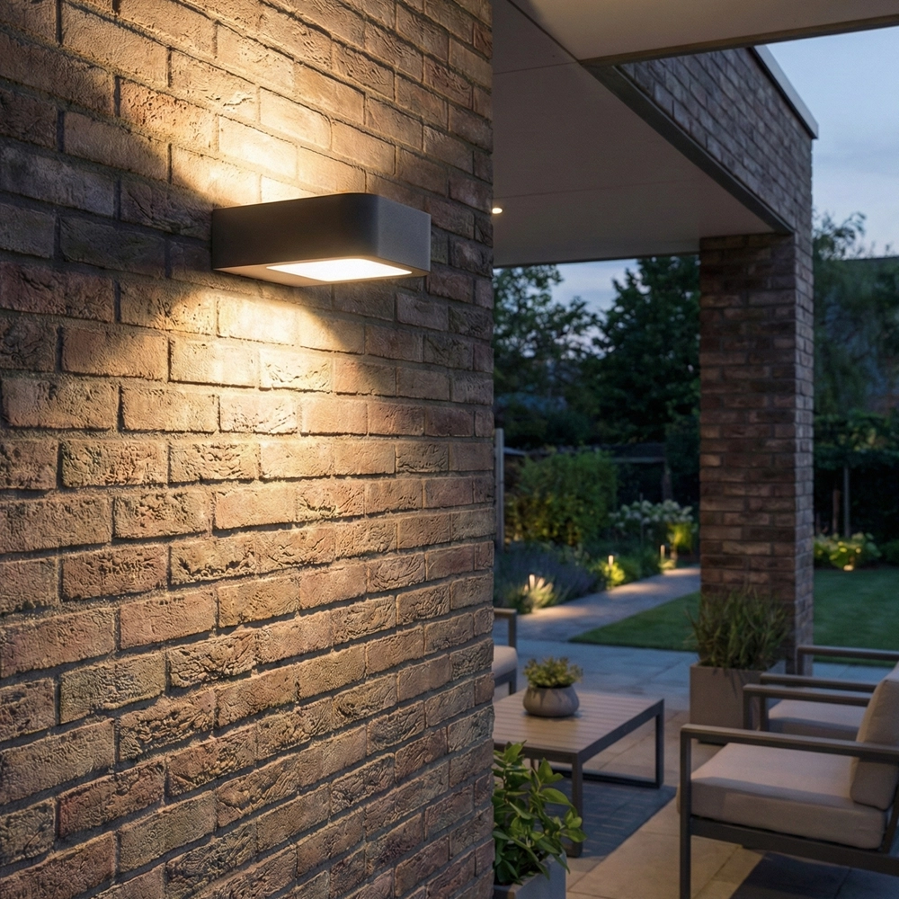 Grijze wandlamp Acqua design