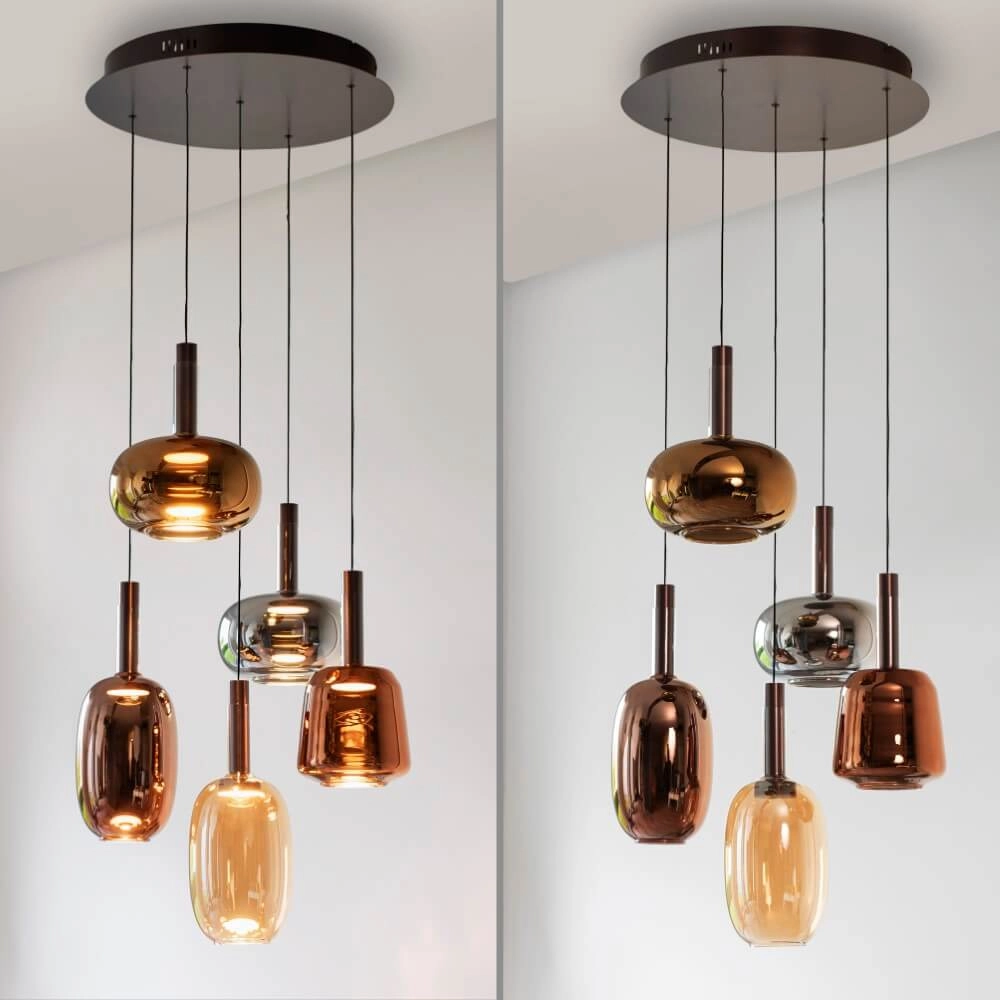 Vrolijke hanglamp Irides 6-lichts rond Paul Neuhaus 4012248383681