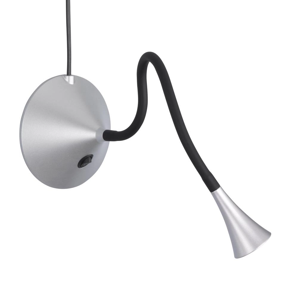 LED tafellamp Viper zilvergrijs Trio 4017807292855