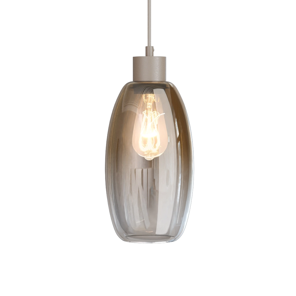 Glazen hanglamp Olive 3x Ø 15cm - zand Masterlight 8718121393988