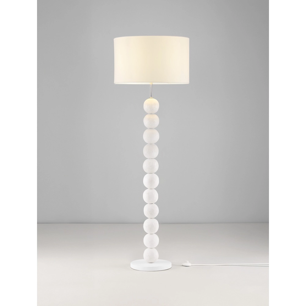 Witte vloerlamp Chamois design