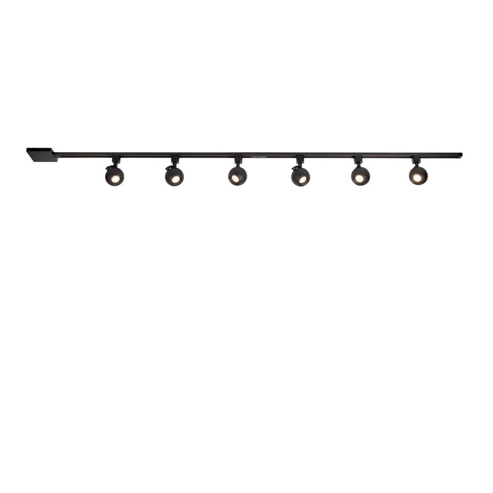 Starterset railverlichting Track 1-fase zwart Lucide 5411212093295