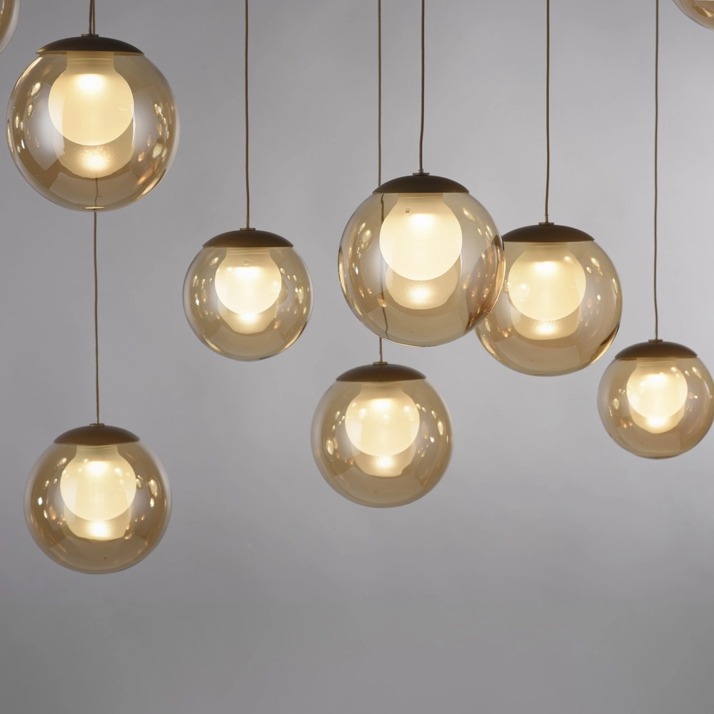 19-lichts hanglamp Pure Popup bronce Paul Neuhaus 4012248396704