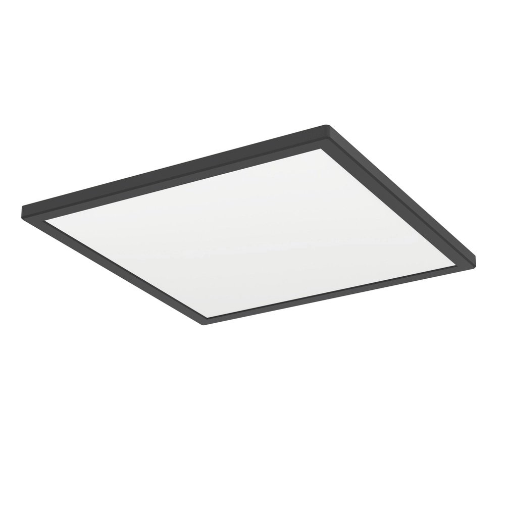 Slimme badkamer lamp Rovito-Z vierkant - zwart - 39x39cm