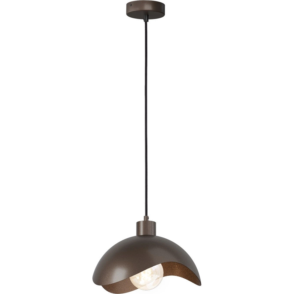 Design hanglamp Volta Ø30cm - golvend - cacao