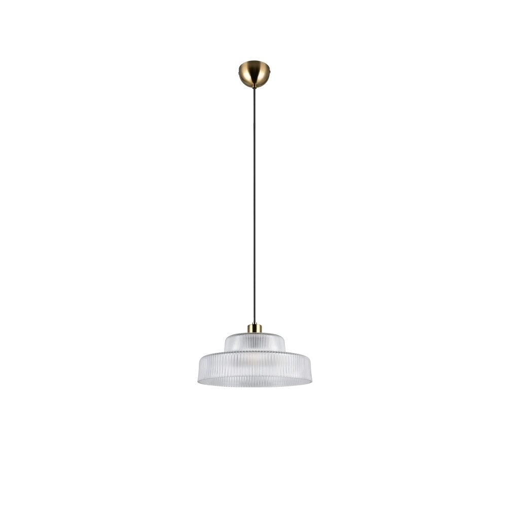 Klassieke hanglamp Abella transparant glas Trio 4017807677706