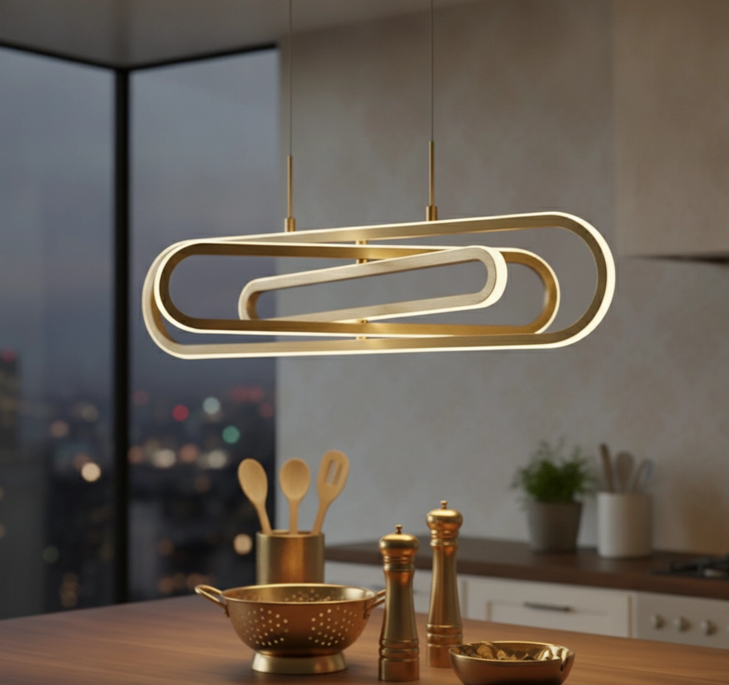 Design hanglamp Arte goud ovaal