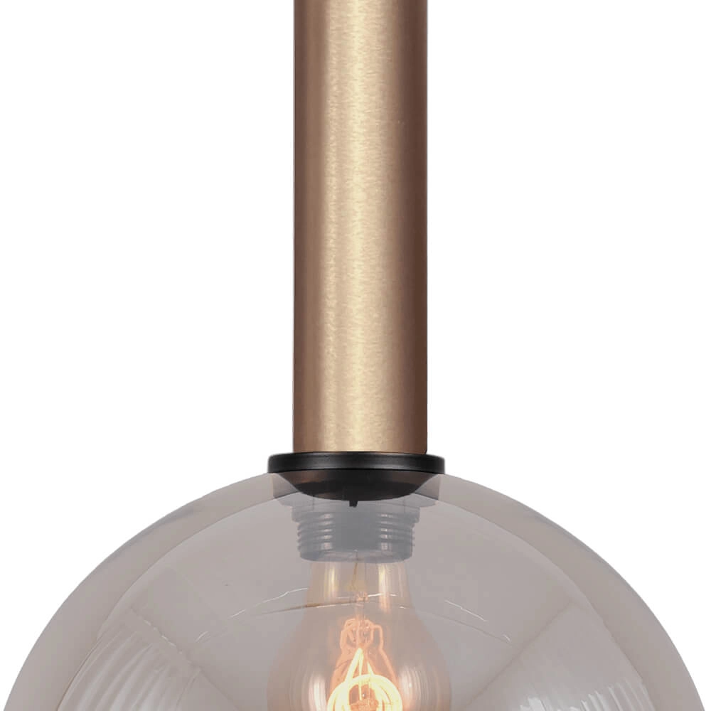 Hanglamp Ø 25cm Bella 2 Messing goud met goud glas Masterlight 8718121333939