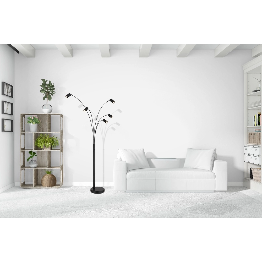 Vloerlamp Robby zwart Globo 9007371468782