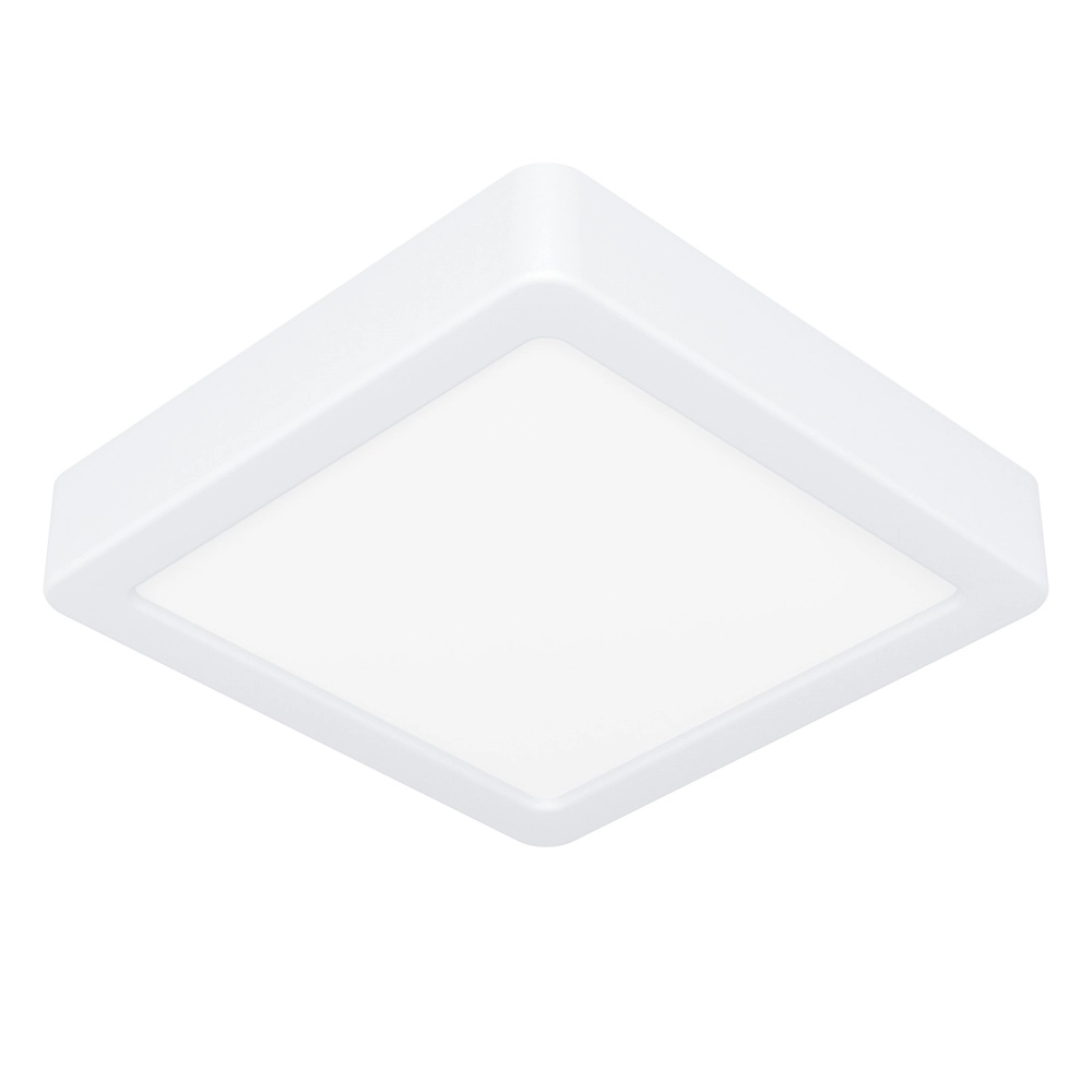 Plafonnière IP44 Fueva 6 vierkant - wit - 15x15cm