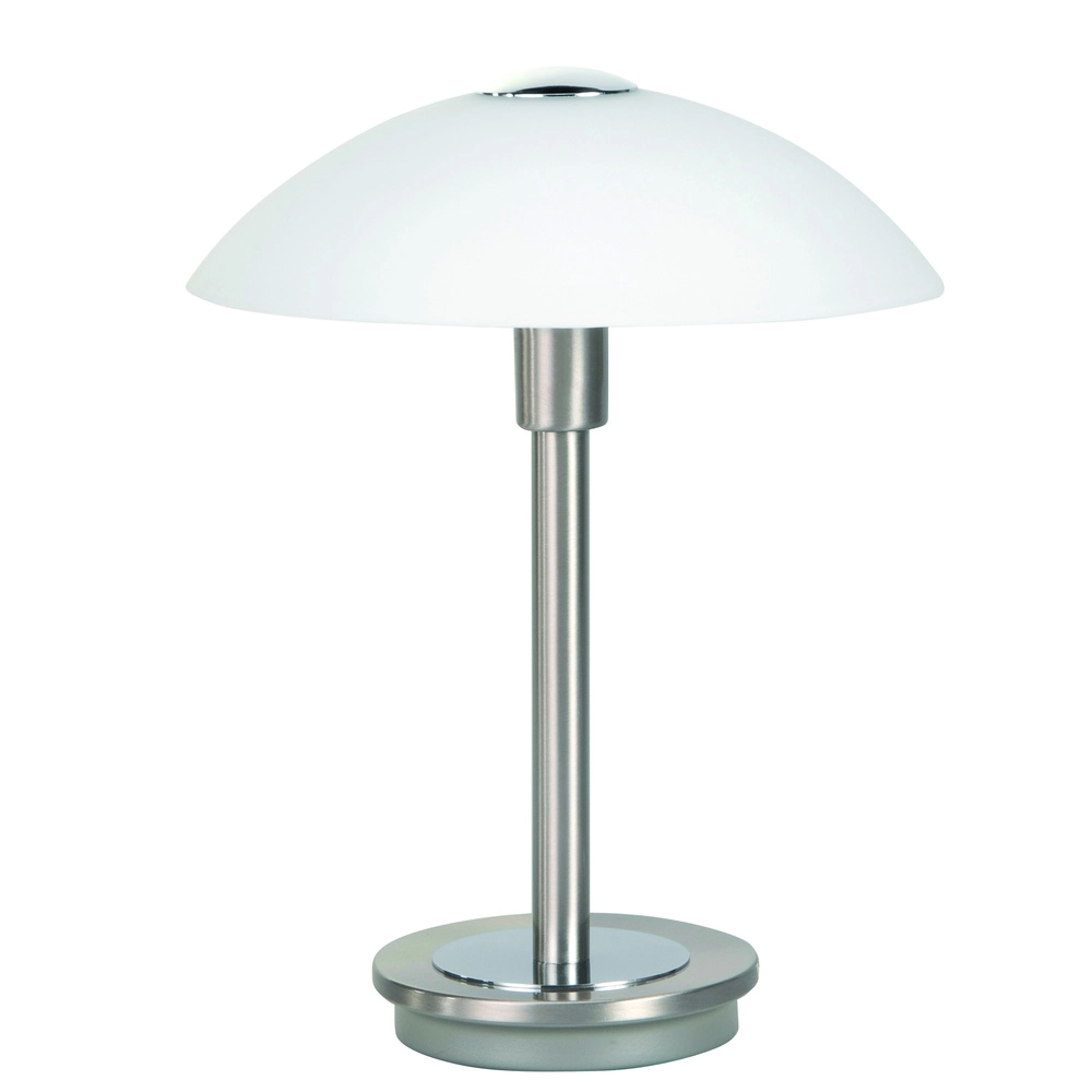 Klassieke tafellamp Touch nikkel Ø 20cm