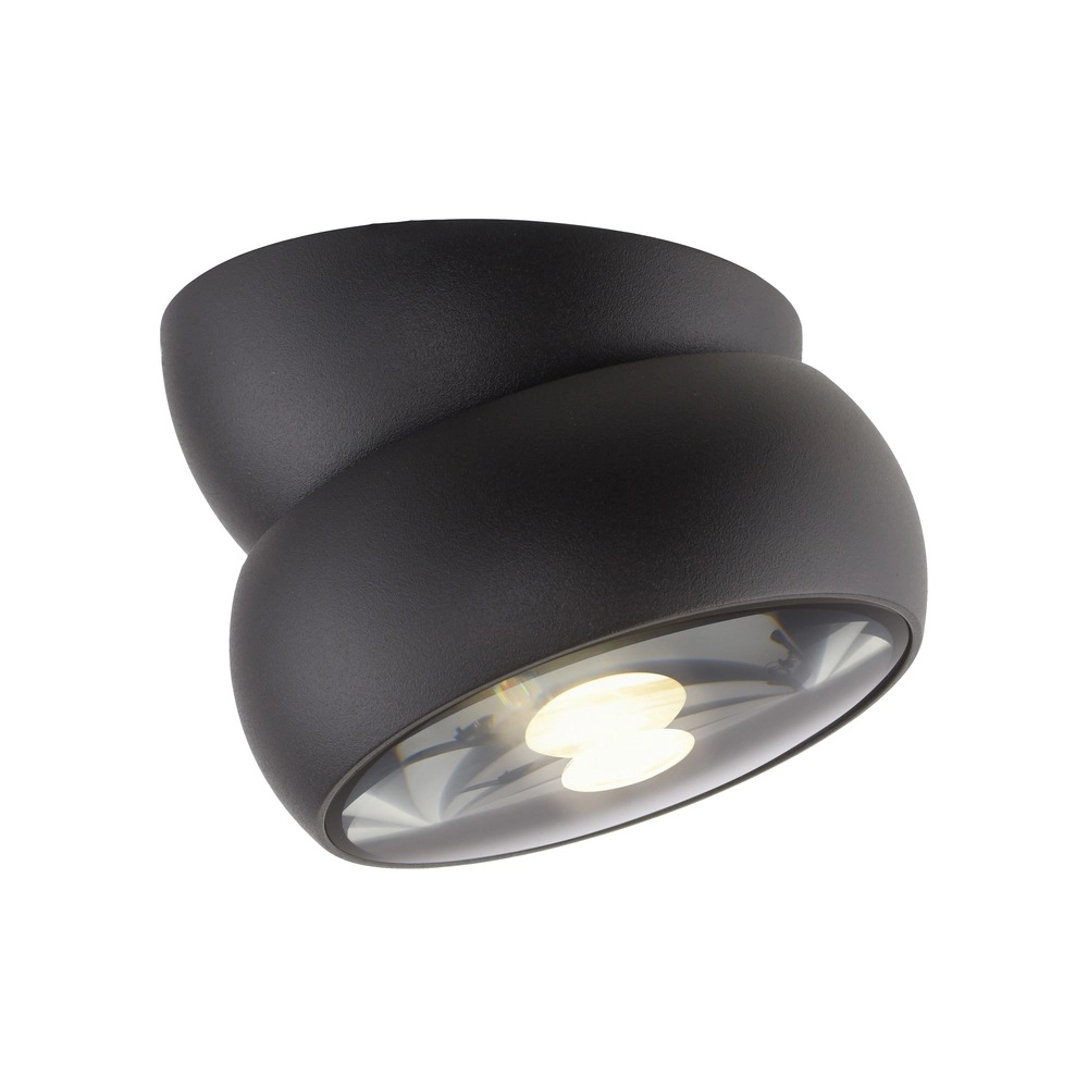 Zwarte opbouwspot Pure Move Ø 11cm - Led Paul Neuhaus 4012248395745
